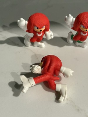 SONIC THE HEDGEHOG  Knuckles 2'' ACTION FIGURE TOY Lot Of 3