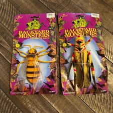 Vintage Imperial Backyard Monsters The World Of Insect Toys Bug Bee Set of 2 New