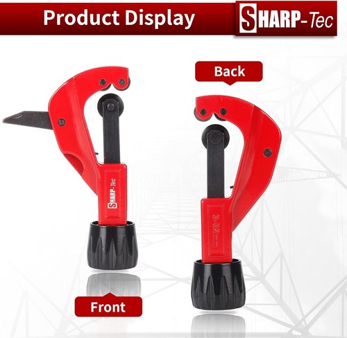 Sharp-tec 3-32mm Pipe Cutter | Adjustable Tube Cutter | Aluminum Copper Plastic - Picture 5 of 8