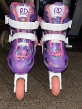 Roller Derby Kids' 2-in-1 Adjustable Quad and Inline Combo Skates Size 12-2