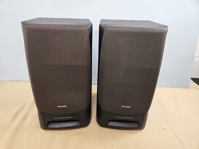 Aiwa SX-N737 Bookshelf Speaker Set. ***Please READ DESCRIPTION