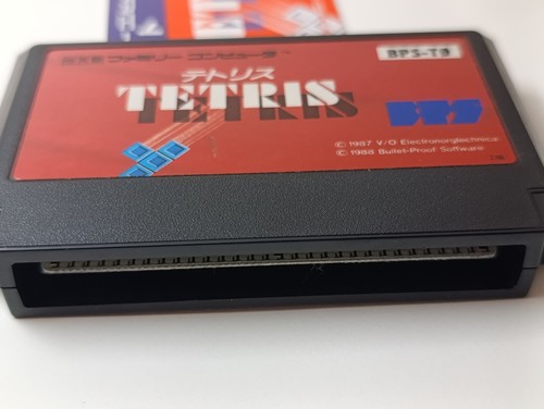 ✨ Tetris Famicom Boxed Manual Nintendo FC NES 1988 BPS-T0 ✨ - Photo 4/16