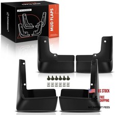 Set of 4PCS Mud Flaps Splash Guards Mudguards Mudflaps with Hardware Kits