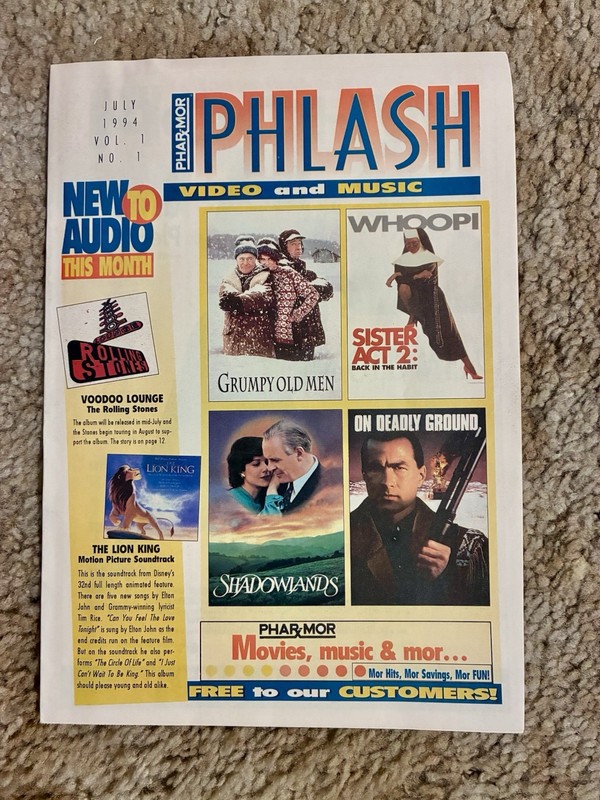 PharMor Phlash Magazine Vol. 1 No. 1  July 1994