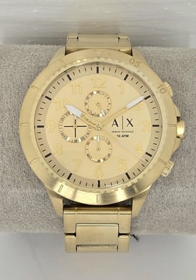 Armani Exchange AX1752 Men's Gold Tone Stainless Chronograph 42mm