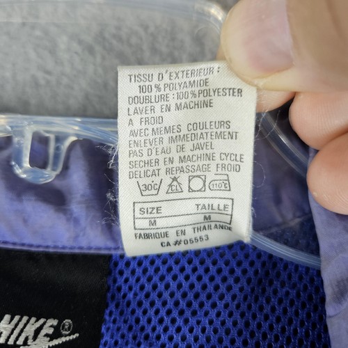 Vintage Nike Jacke Herren Medium Blau Grün Windbreaker 90s Full Zip Swoosh Retro - Bild 5 von 13