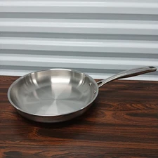 Tramontina Try-Ply Clad Stainless Steel 10-Inch Frying Pan, Skillet