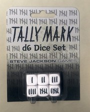 6 Strichw&uuml;rfel / Tally Mark D6 Dice Set, Steve Jackson Games
