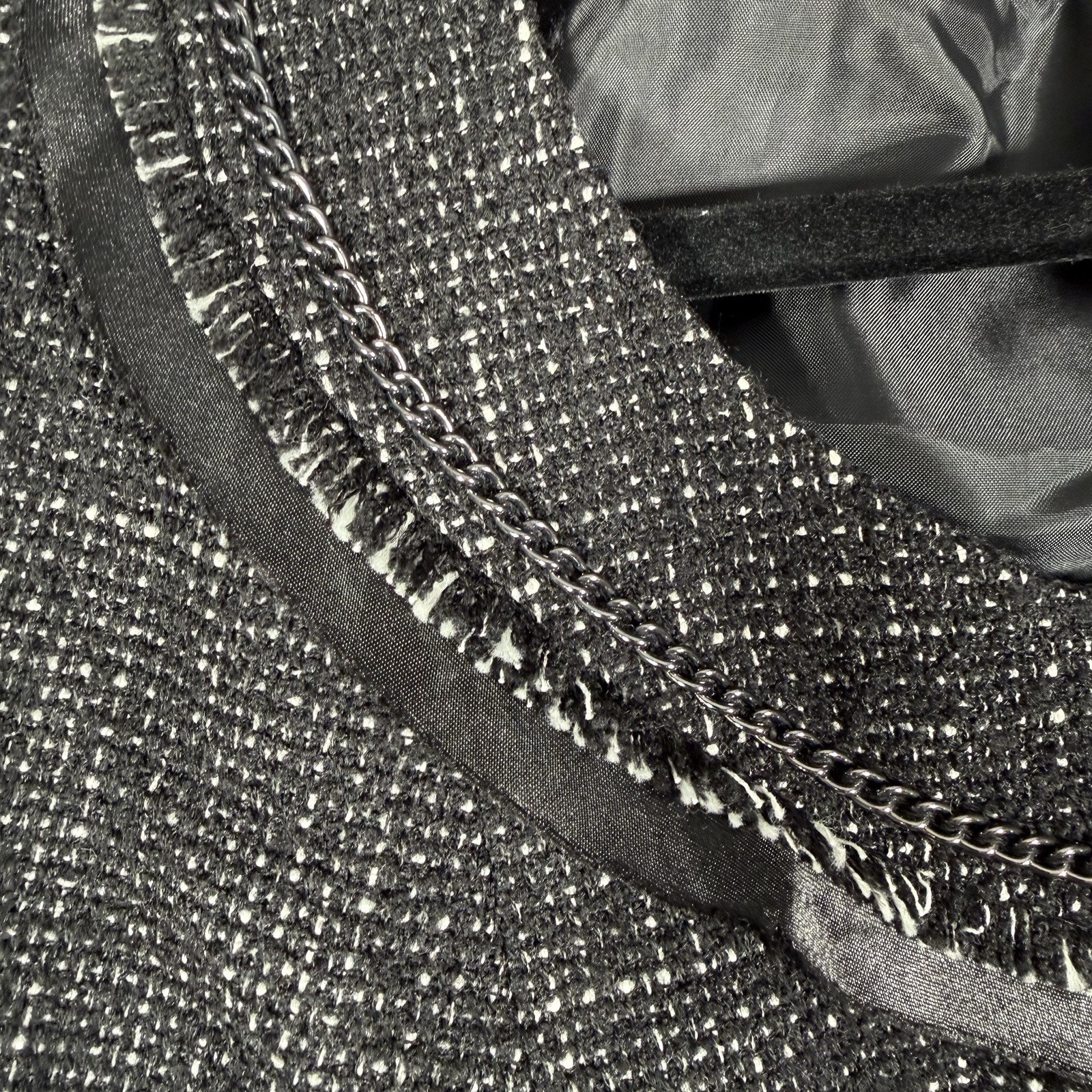 Halogen Tweed Blazer Jacket Button Chain Accents … - image 4