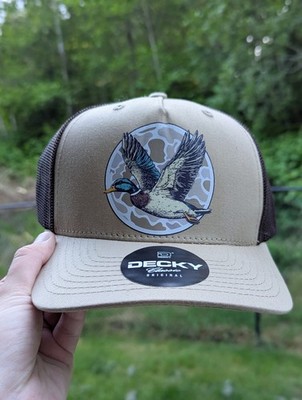 Men s Decky Brand Mallard SnapBack Hat, Custom Made - NEW