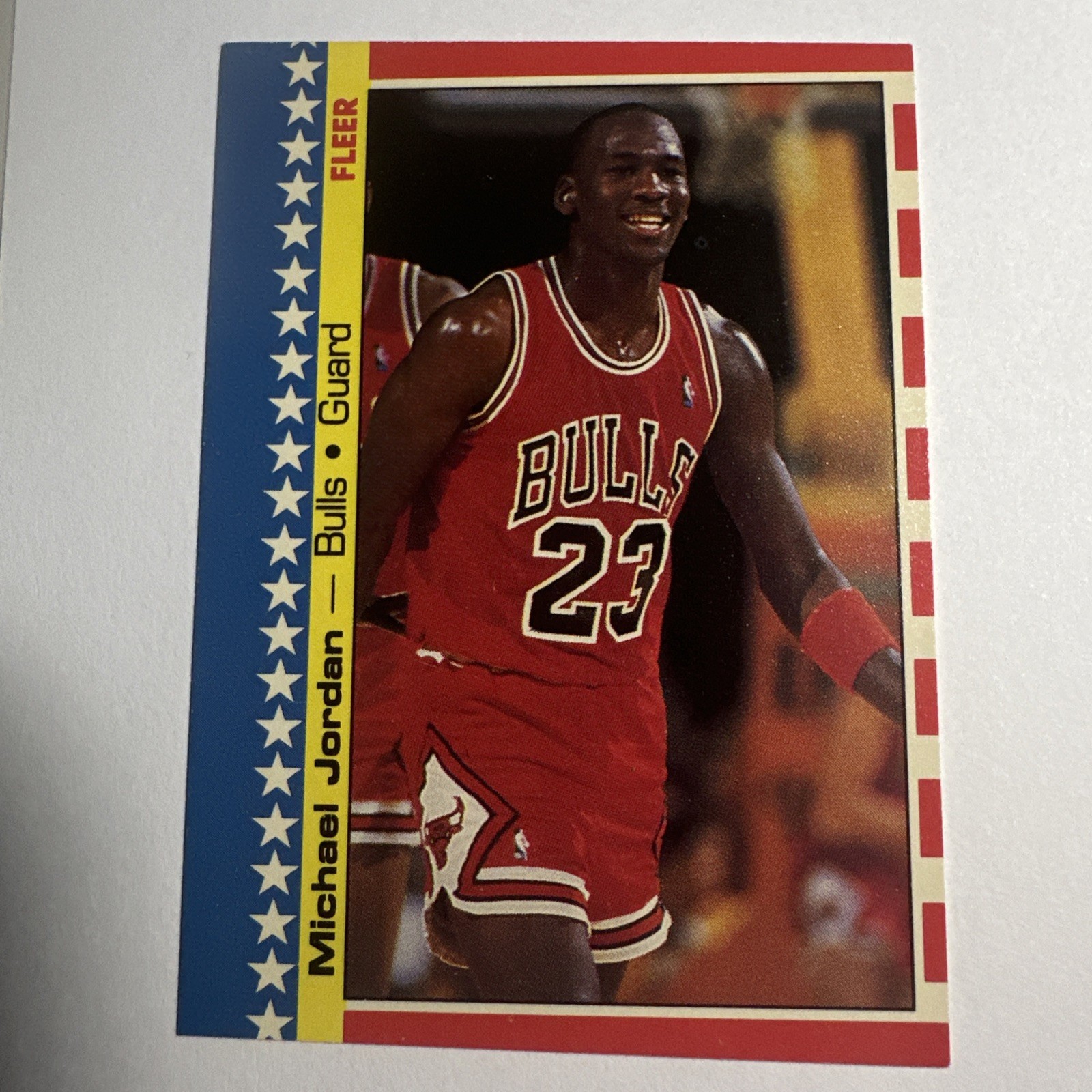 1987 Fleer Michael Jordan Sticker #2 Chicago Bulls MVP GOAT EX+