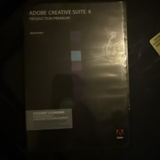 Adobe Creative Suite 4 Production Premium For Windows PC Student License w/ code