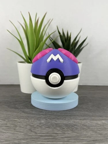Pokemon TCG Master Ball Inspired 3D Printed Pokeball