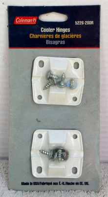 #ad Genuine Coleman Cooler Replacement Plastic Hinges amp; Screws Set Fits Many Coolers $10.95