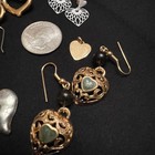 Vintage 80s/90s Heart Earring/Charm Rhinestone Collection Set — photo 3