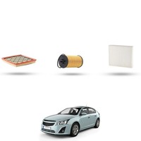 Hoffcar Wartungsset - 3 Filter Kompatibel Mit Chevrolet Cruze 1.4 103KW Ab 2