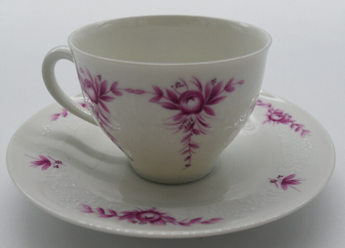Scherzer Bavaria Germany Kaffeetasse mit Untertasse Pinkes Blumenmuster - Bild 2 von 4