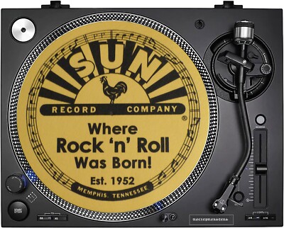SUN RECORDS - WHERE ROCK 'N' ROLL WAS BORN!  12'' (ZOLL) - PLATTENSPIELER SLIPMAT.