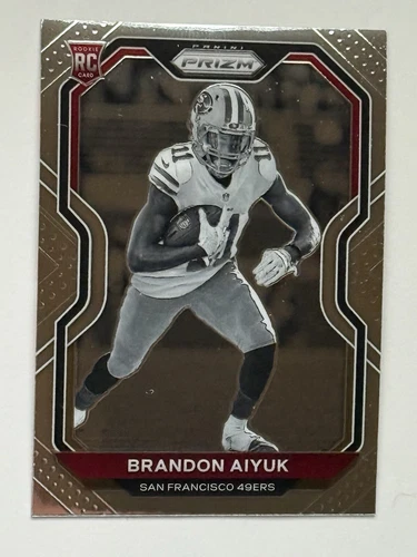 2020 Panini Prizm Brandon Aiyuk Negative Black & White Variation RC 301 49ers RC
