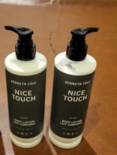 2 Bottles Kenneth Cole Vetiver Body Lotion Bottle Nice Touch 12.17 fl.oz Each
