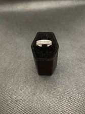 Baguette and Round Cubic Zirconia Rhodium Over Sterling Silver Wedding Bands