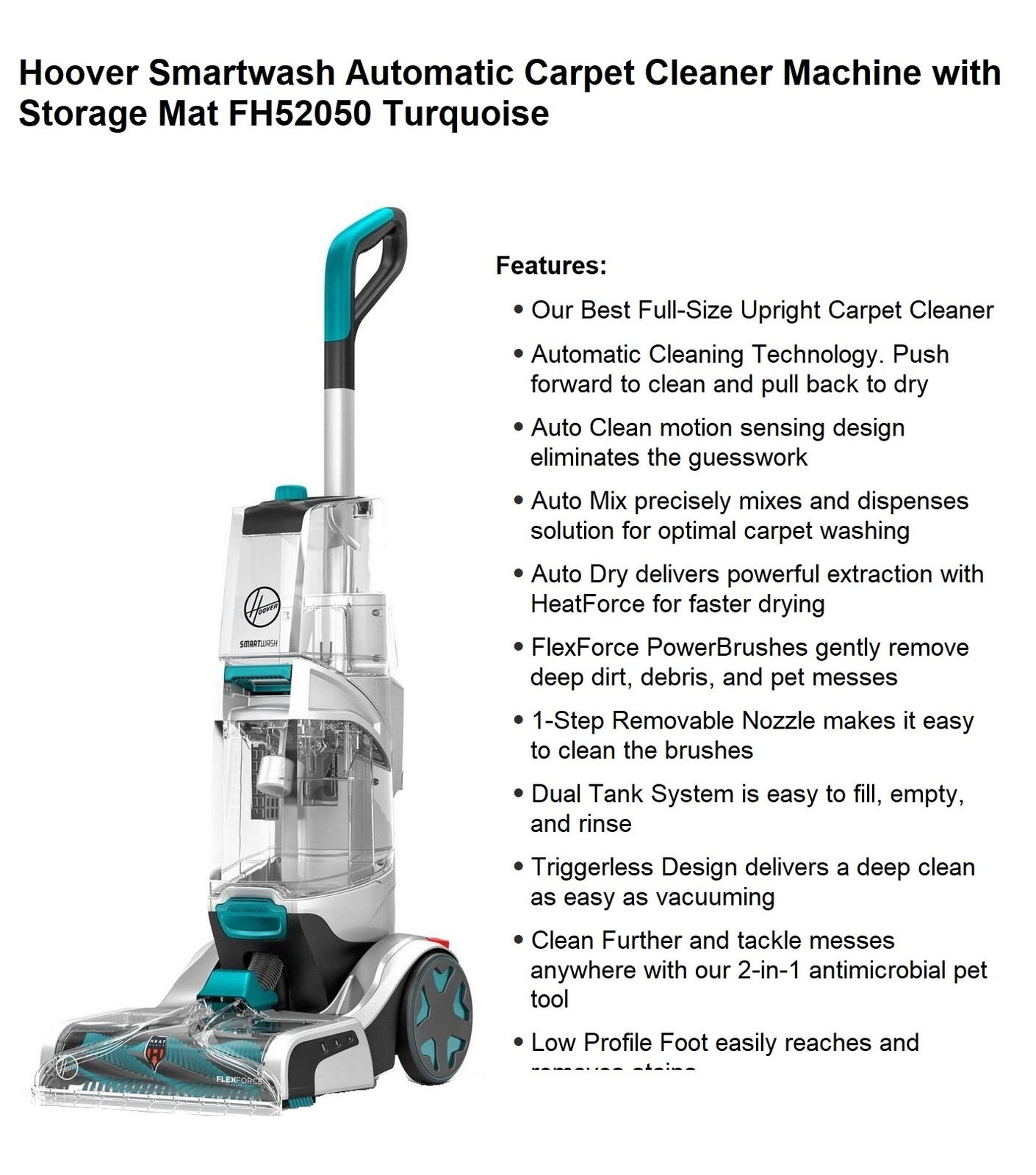 Hoover Smartwash Automatic Carpet 