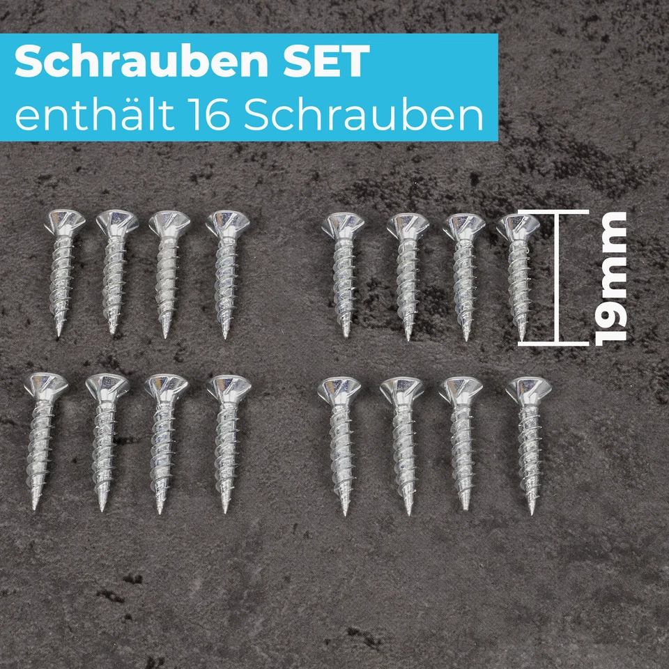 Möbelfuß 4er SET Möbelfüße 40 x 40 mm Chrom matt 60-180 mm Sockelfuß Fuß Schrank - Bild 4 von 4