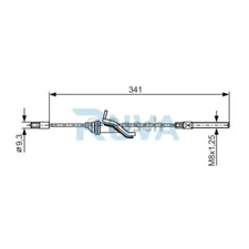 Fits Ford Focus C-Max Grand Volvo V50 Ruva Front Centre Hand Brake Cable