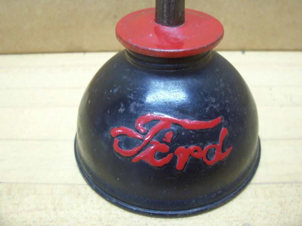 Herramienta de lata de aceite para engrasador de estaño de auto antiguo Ford Script modelo T A Foto 2 de 4