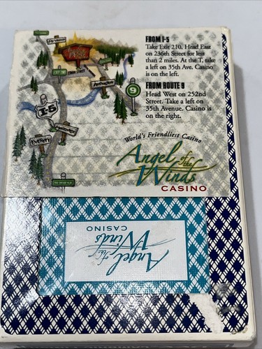 Angel Of The Winds Casino- Casino Used Playing Cards-Arlington,Wa.- Sealed Deck - Picture 2 of 8