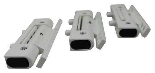 Mila uPVC Door Hinge Ideal Door Butt Hinge White 110mm Butt Hinge 0,5,10 Degree - Picture 3 of 9