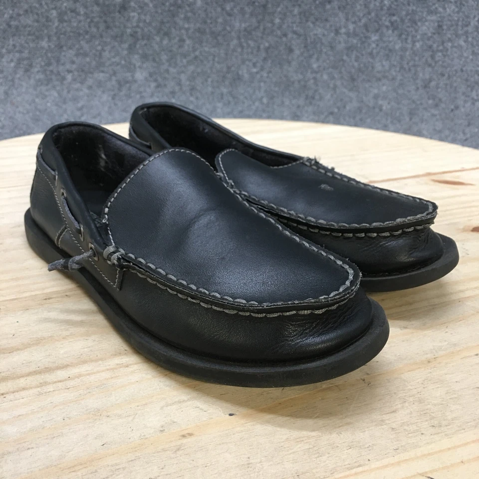 Mocassim Kenneth Cole Reaction Boys Youth 1,5 M See Saw couro preto slip on - Imagem 4 de 4