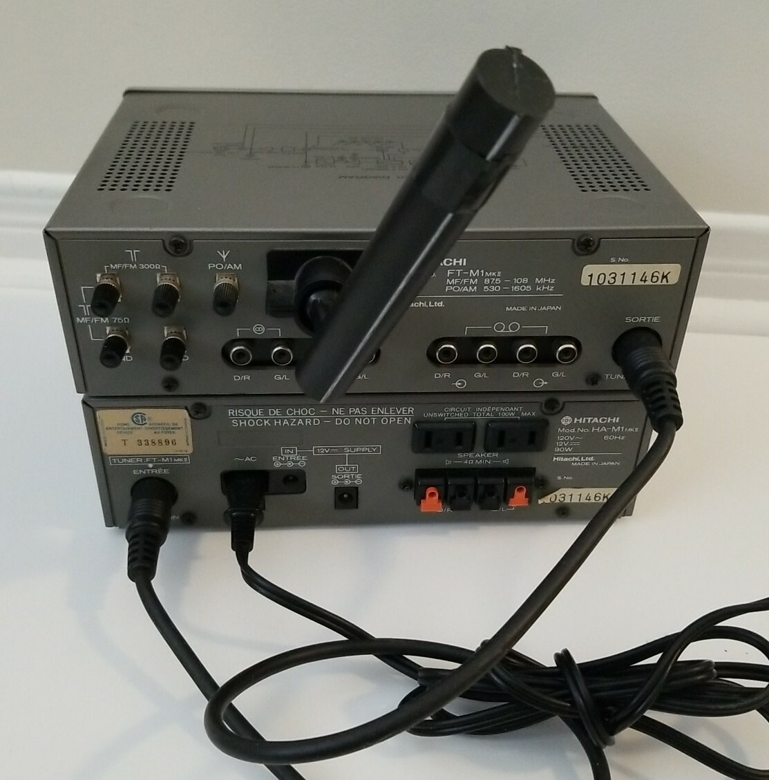 1979 Hitachi HA-M1 MK2 MINI Integrated Amp + FT-M1 MK2 Tuner RARE