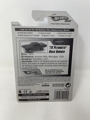スーパートレジャーハント'70 Plymouth Road Runner Hot Wheels 2008 Super Treasure Hunts '70 Plymouth Road Runner | eBay