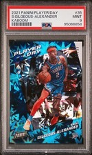 Shai Gilgeous-Alexander SGA 2021 Panini Player of the Day KABOOM 44/99 SSP PSA 9