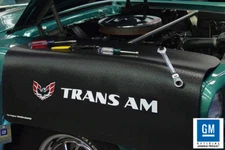 Black Fender Gripper Protective Cover w/ Pontiac Firebird Trans Am Logo