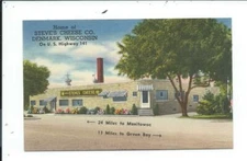 Postcard Post Card Denmark Wisconsin Wis Wi Steves Cheese Company