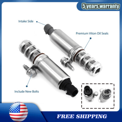 2x Intake&Exhaust Camshaft Position Solenoid VVT For GM Chevy Buick Saturn SAAB