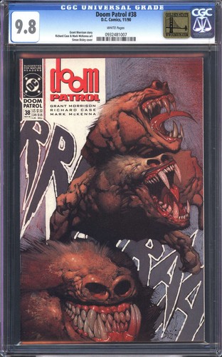 DOOM PATROL #38 CGC 9.8 WHITE PAGES // DC COMICS 1990