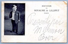 Postcard Royaume de Lilliput Paris Circus Side Show Attraction Little People