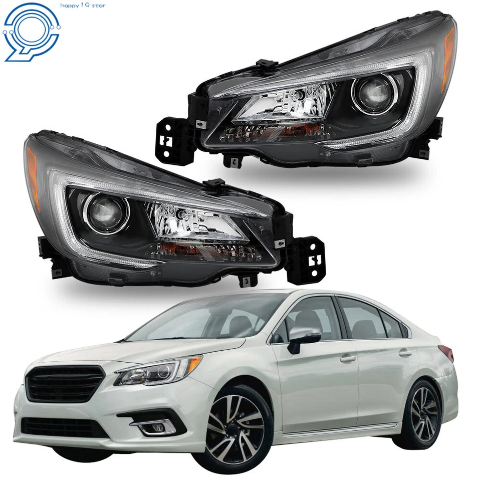 Headlight Set For Subaru Outback Legacy 2018-2019 Halogen Driver&Passenger Side Foto 2 de 4