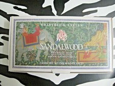 Crabtree Evelyn Sandalwood Aromatic Soap Set of Three 3 New in Box Vintage
