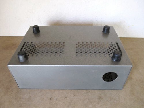 Vintage-Einbau-Gehäuse aus Stahlblech z.B. für Selbstbau-Verstärker o. Empfänger - Zdjęcie 4 z 5