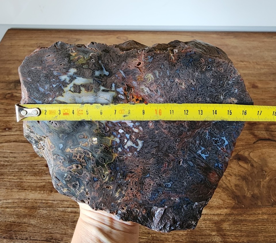 8.23 lbs (3.73 kg) Lapidary Agate, Large Agate Rough, Display Agate ...
