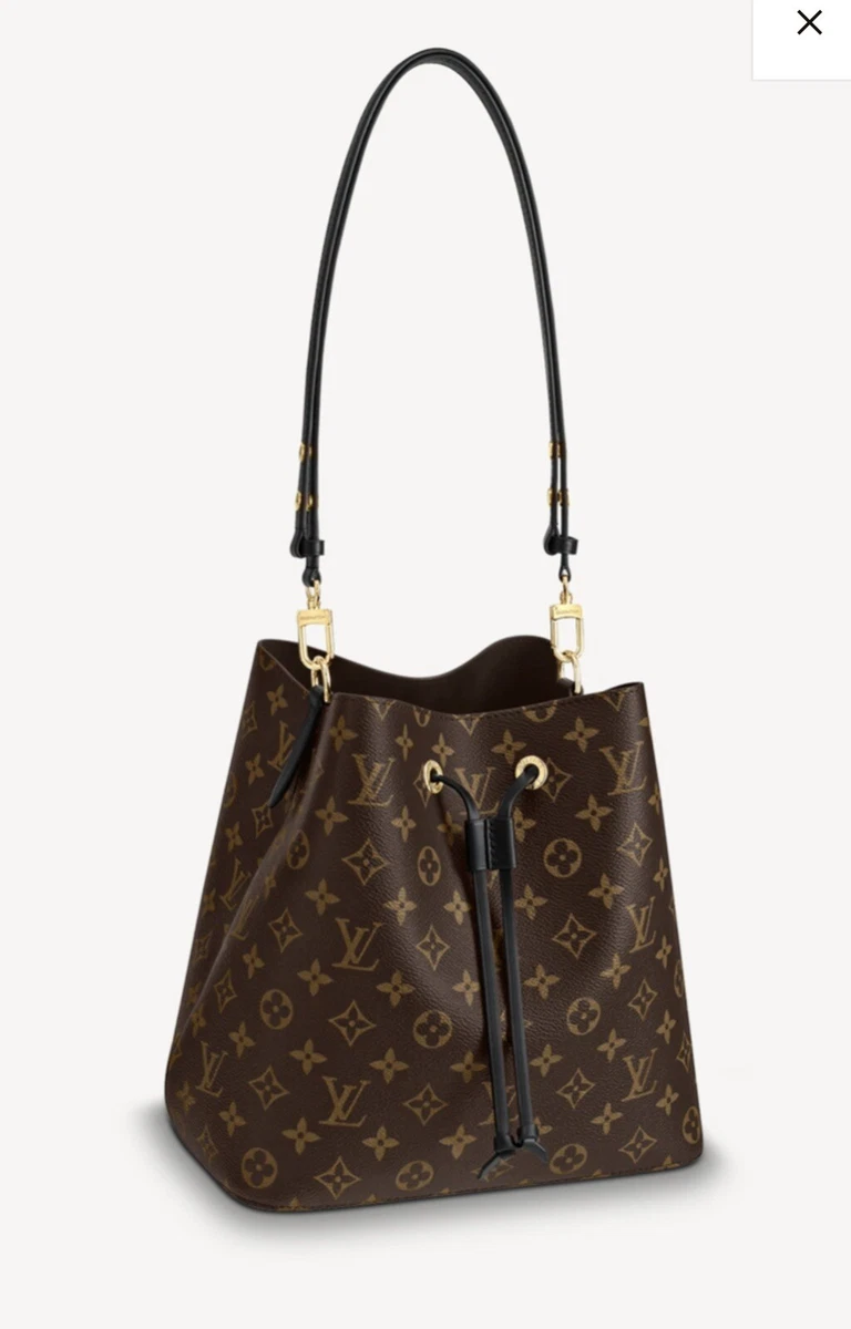 Near Perfect LOUIS VUITTON black Monogram NEONOE MM 100% Authentic