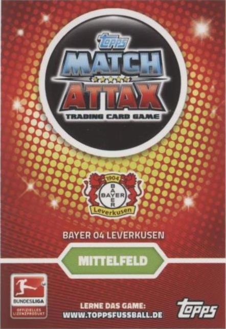 2016-17 Topps Match Attax Extra Bundesliga Kai Havertz #530