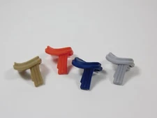 LEGO 4 Scarf Scarves Accessory Dark Tan Red Light Gray Dark Blue Minifig T0