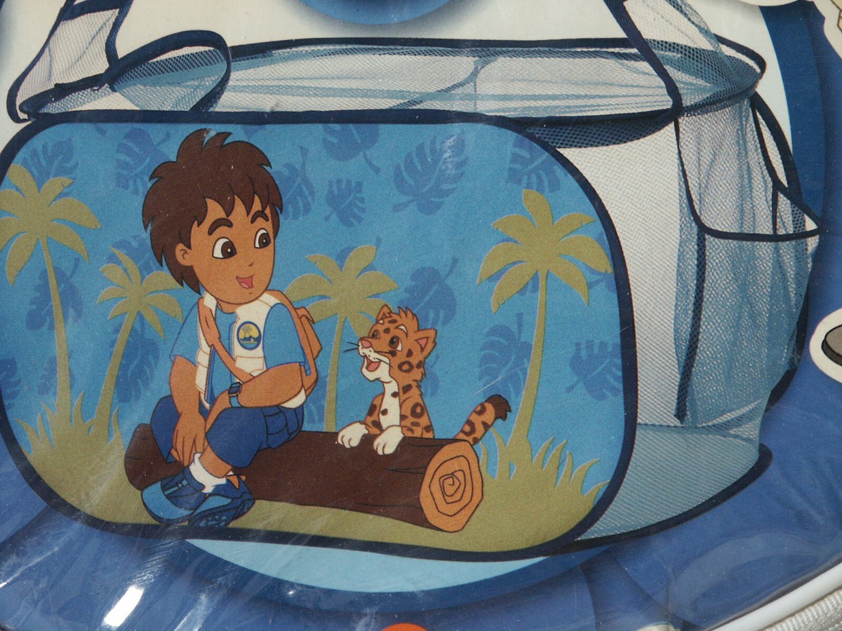 Pop-Up Storage Bin Toy Chest Go Diego Go 2007 Nick Jr 32”x 17”x 17