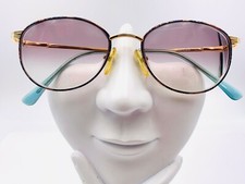 Vintage J.C.Hook Gold Multi-Color Oval Sunglasses Hong Kong FRAMES ONLY