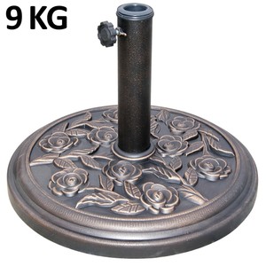 9KG PARASOL BASE HEAVY DUTY GARDEN UMBRELLA STAND WEIGHTS  